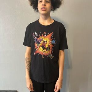 Next Level Apparel Black Explosion Graphic Tee